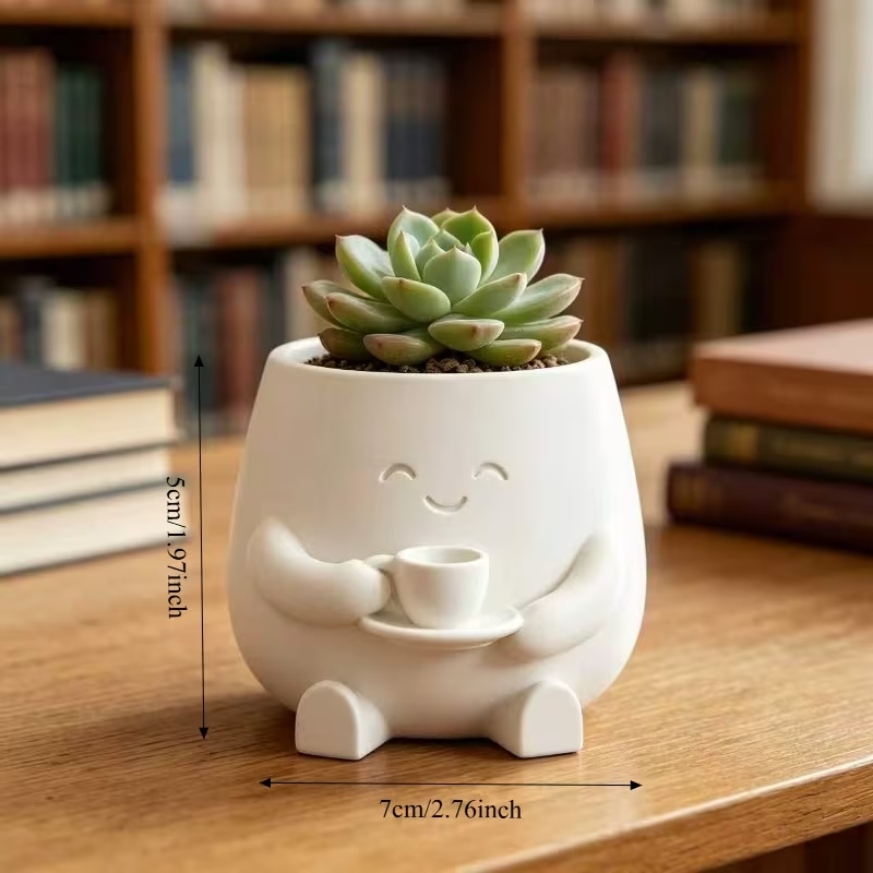 Maceta con Forma de Cara de Ga - Cactus Mix Pot reseña y precio
