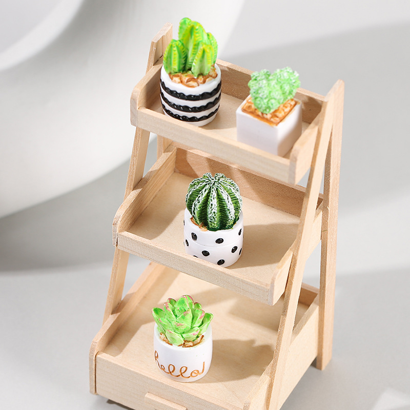 4 unids/set de Mini adornos en - Cactus Mix Pot reseña y precio