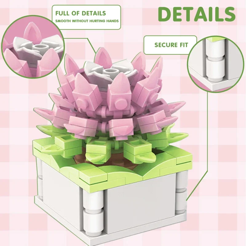 Bloques de Construcción DIY pa - Cactus Mix Pot reseña y precio